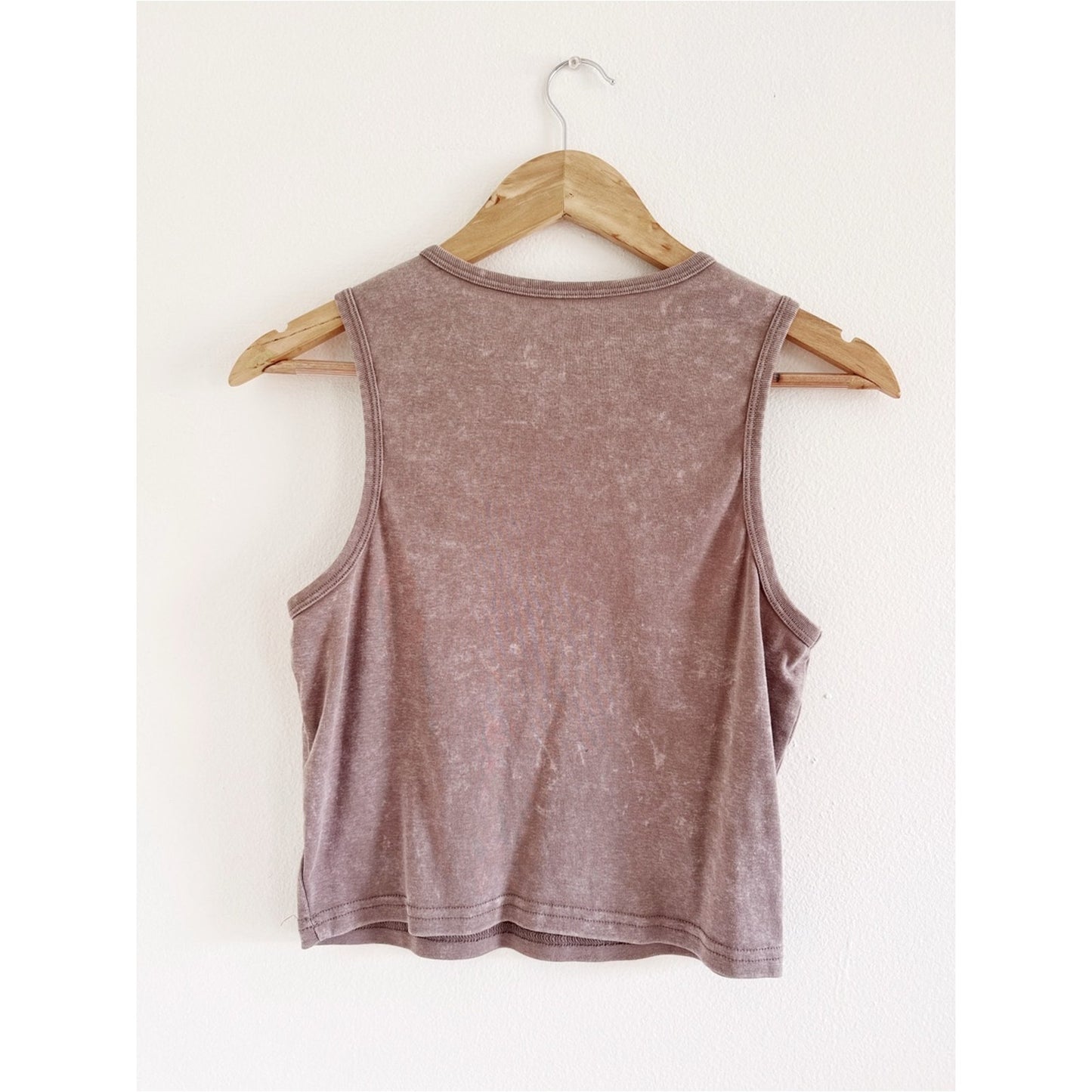 Orange Kiss “New York” Cropped Muscle Tank Top large