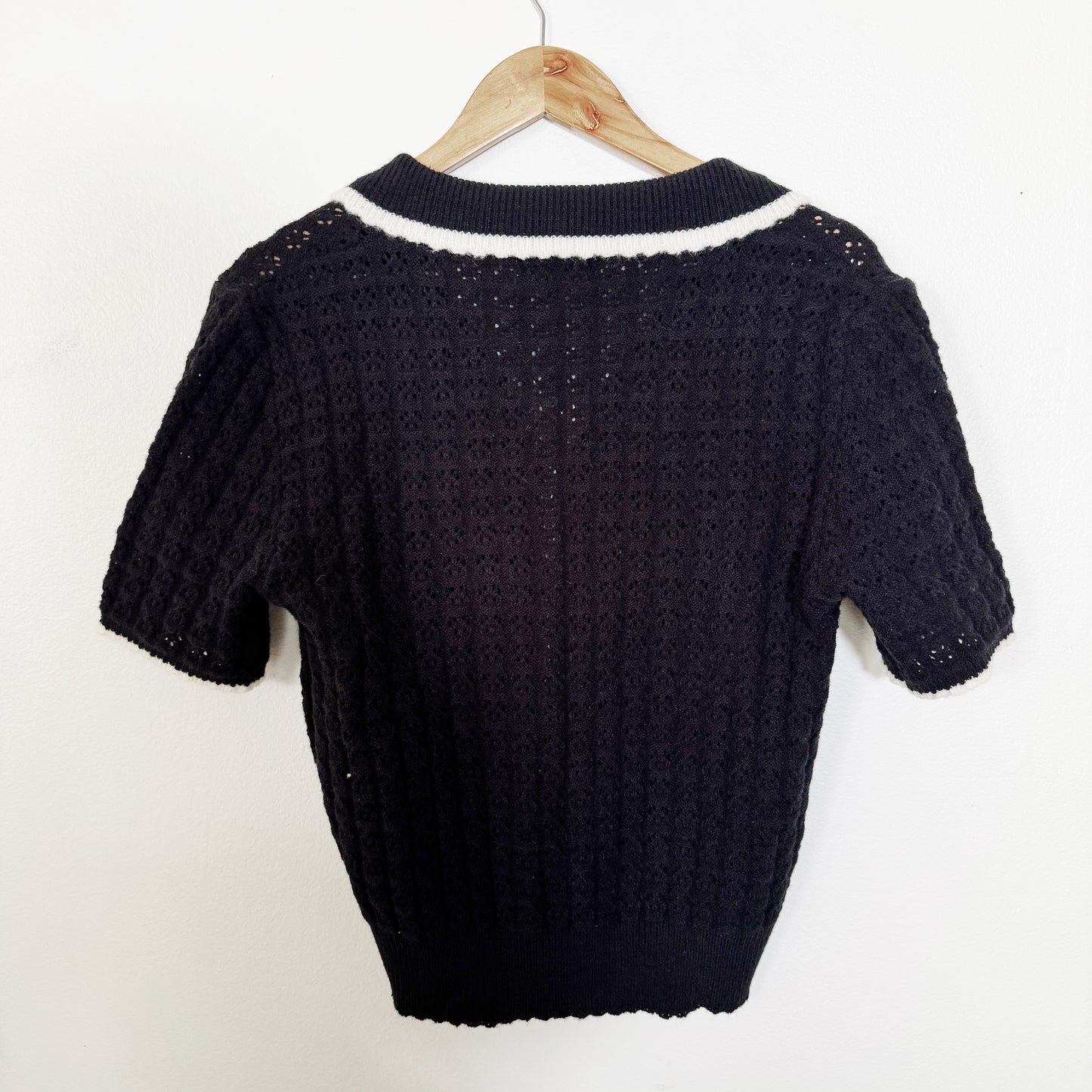 XL | vici black/beige knit top