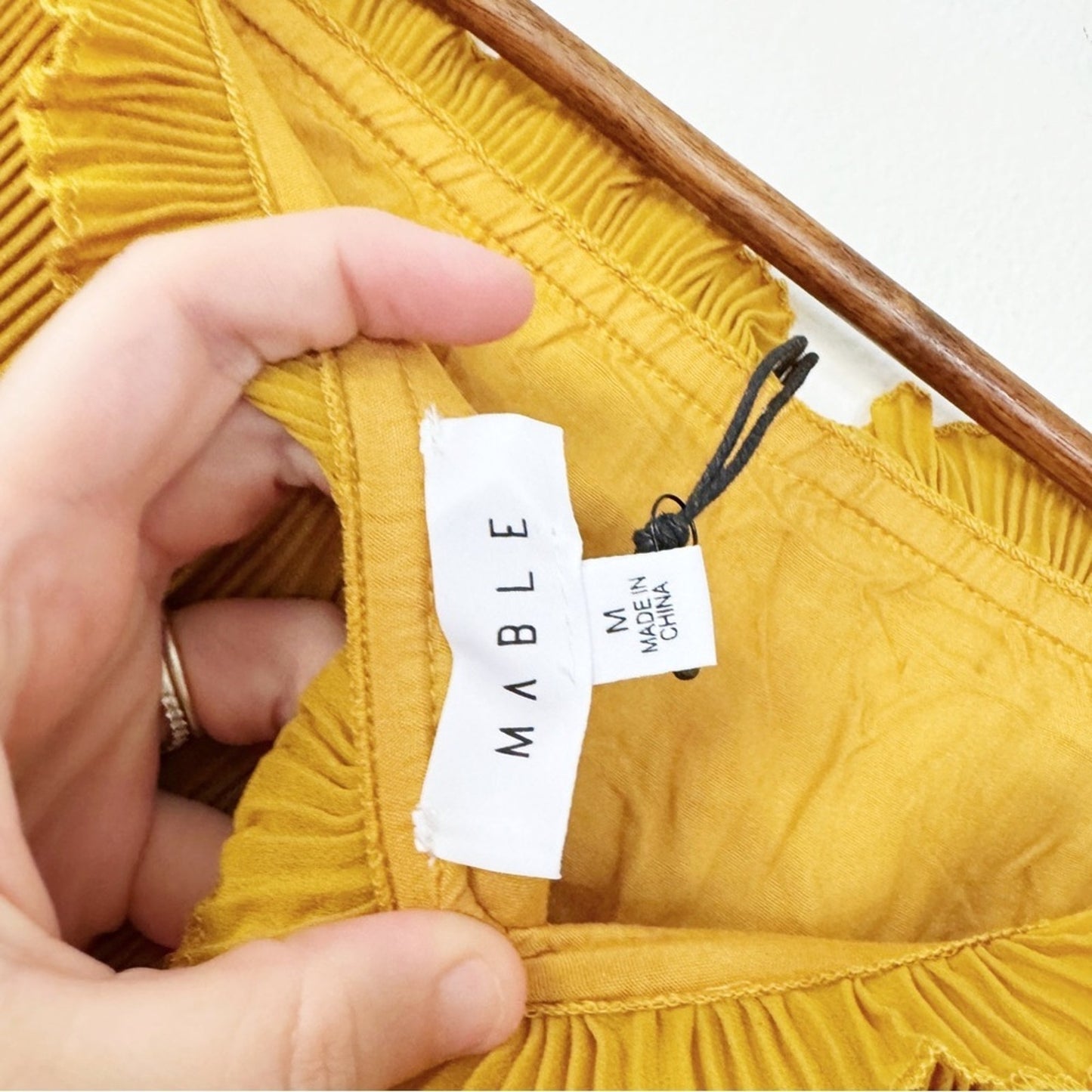 Mable Mustard Yellow Jumpsuit Medium NWT