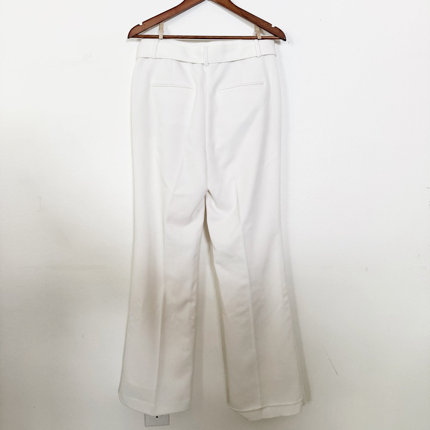 6 | Anne Taylor White corduroy wide leg pants