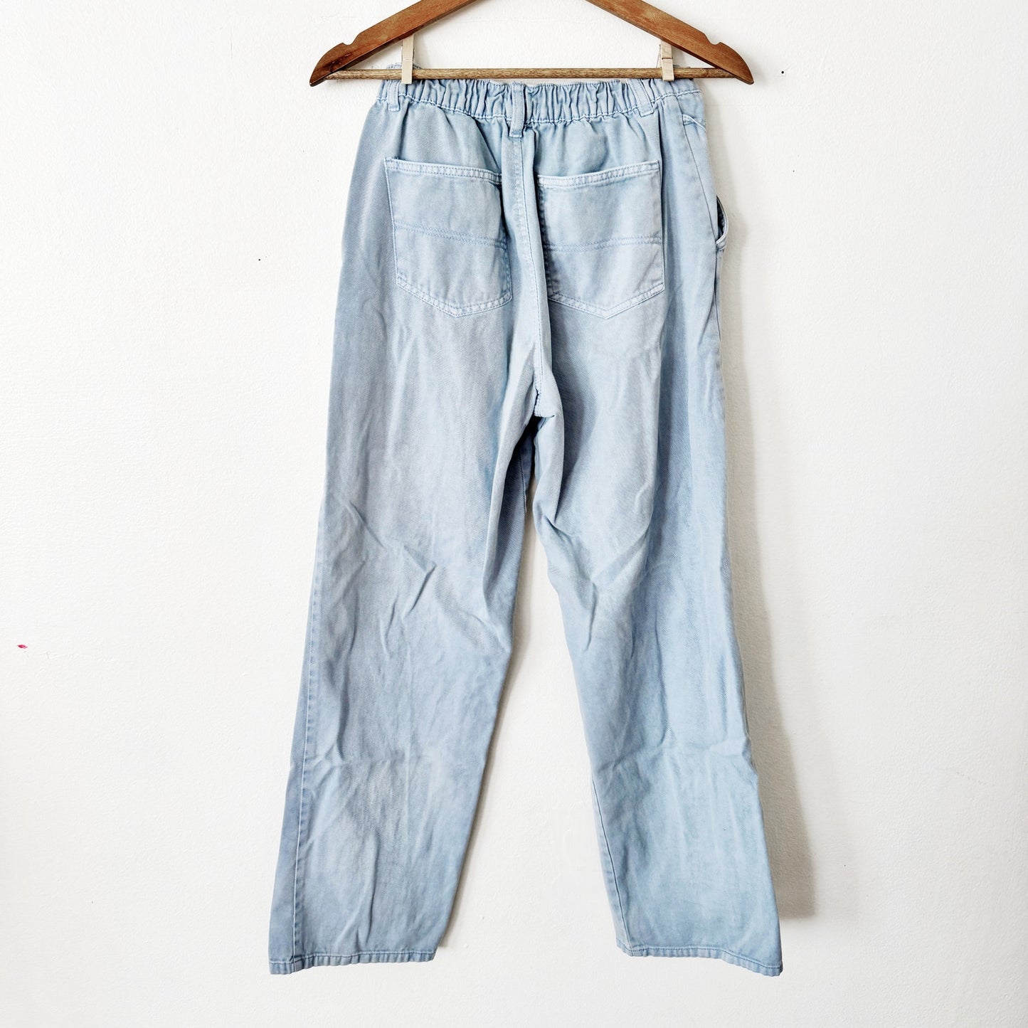 Aeropostale blue high rise relaxed pleated pants small