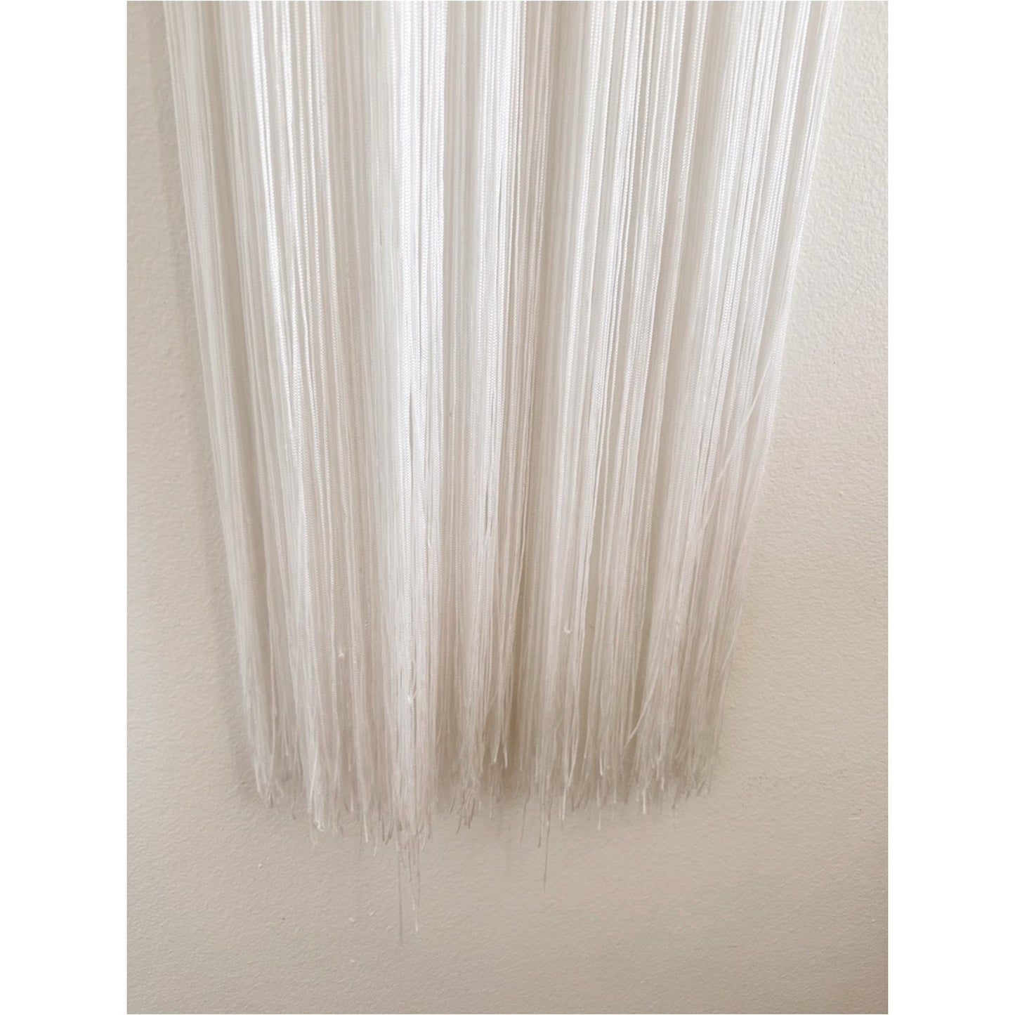 Rehab White Sleeveless tank with long tassels medium