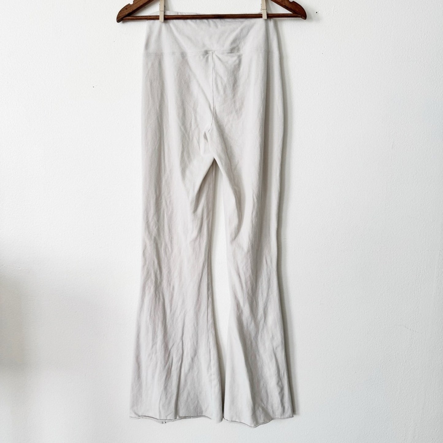 Zenana Stone Stretch Flare Pants large