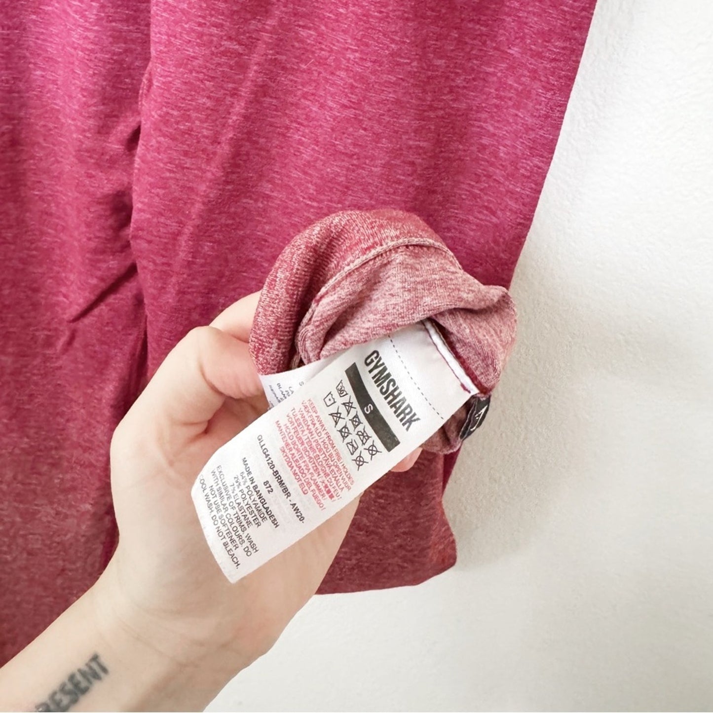 Gymshark adapt pink ombré leggings small