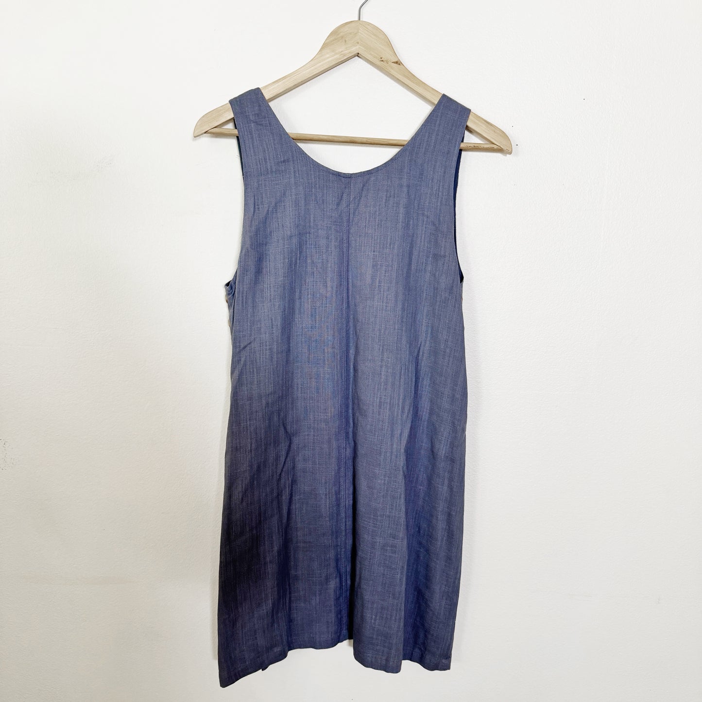 Small | Very j Navy linen dress with pockets