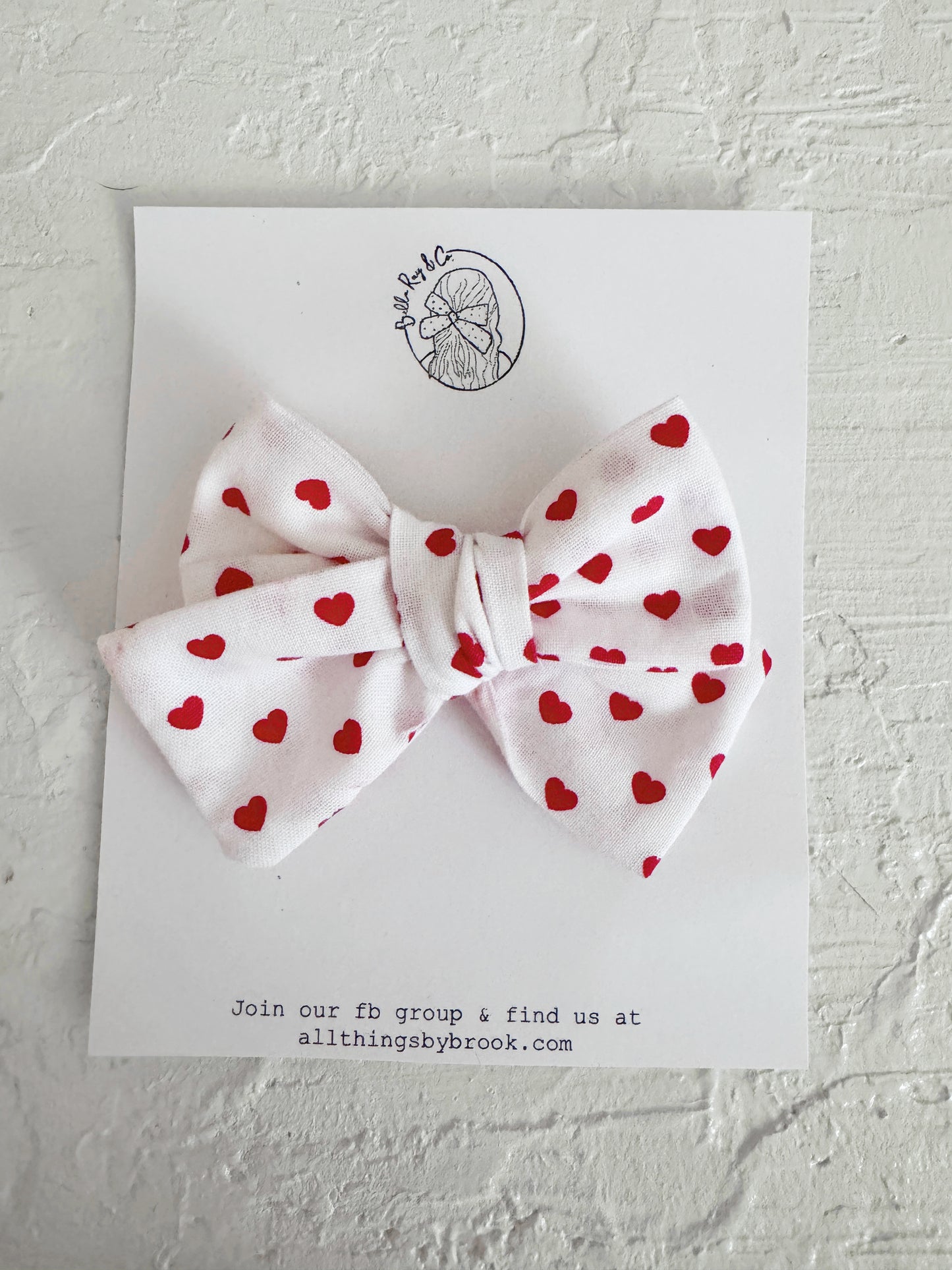 Red hearts pinwheel
