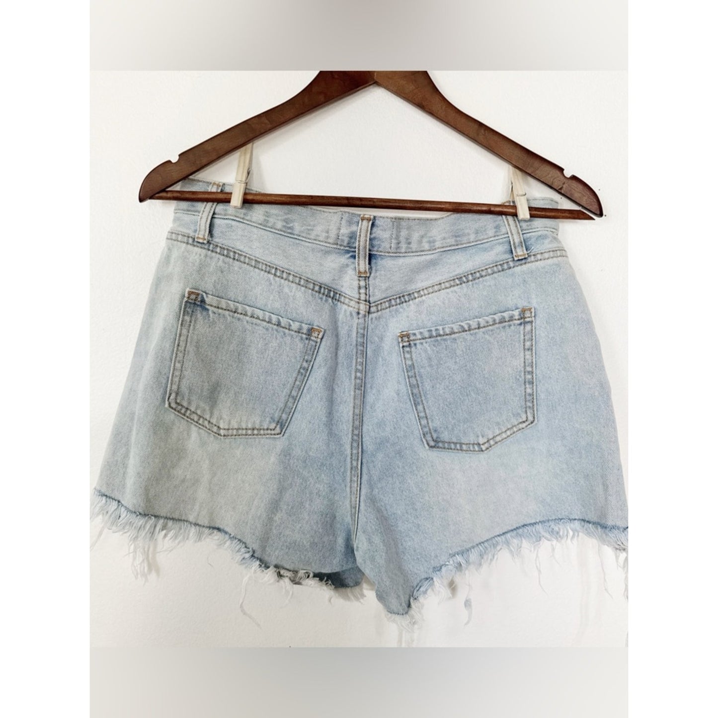By Together Light Blue Denim Shorts large