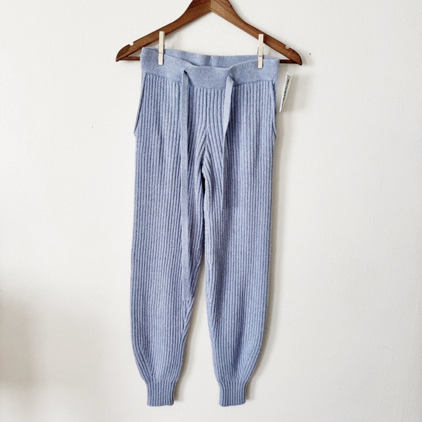 Universal Thread Light Blue Ribbed Knit Jogger Pants XS