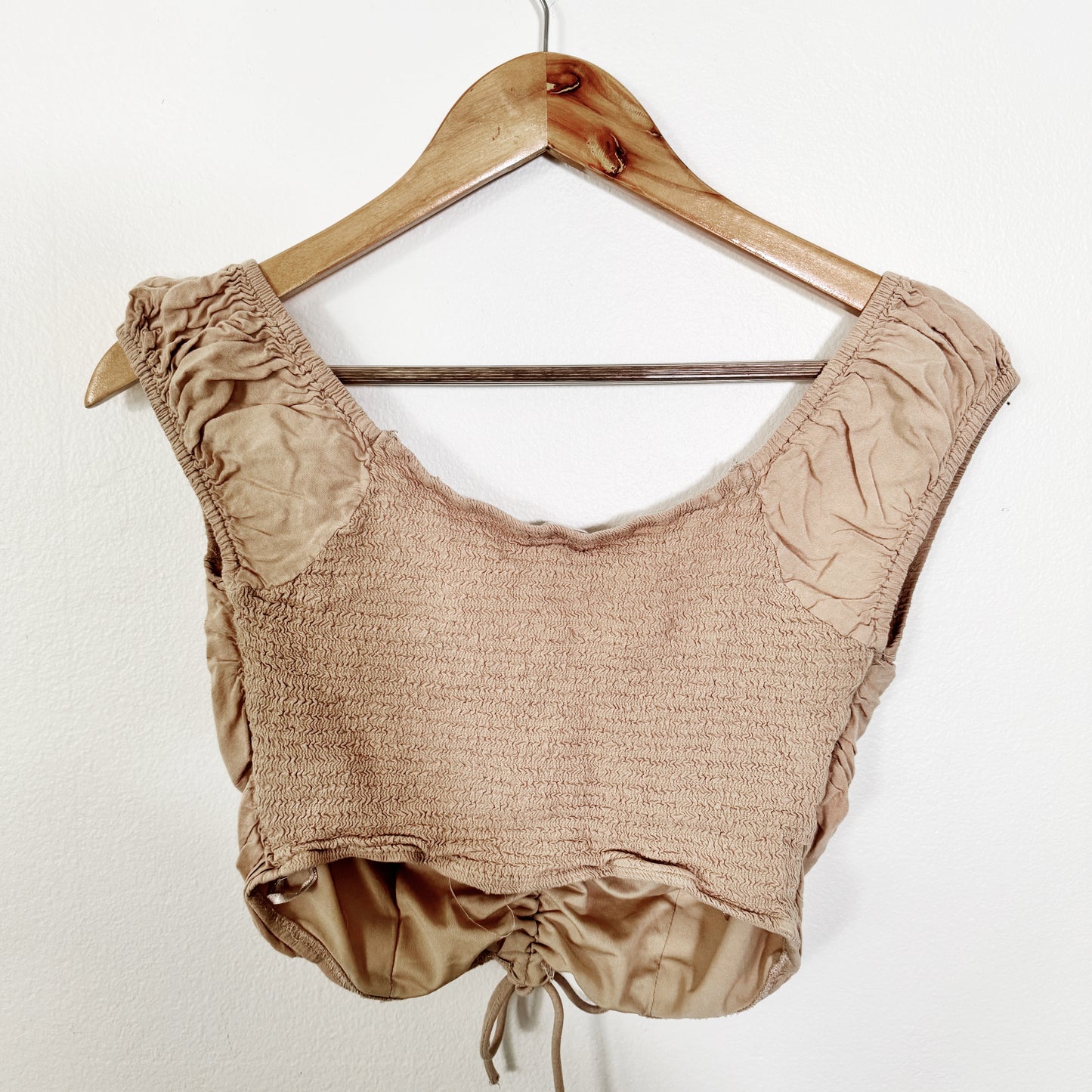 Medium | Japana Brown ruched crop