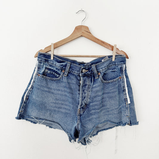 12 | high rise denim shorts