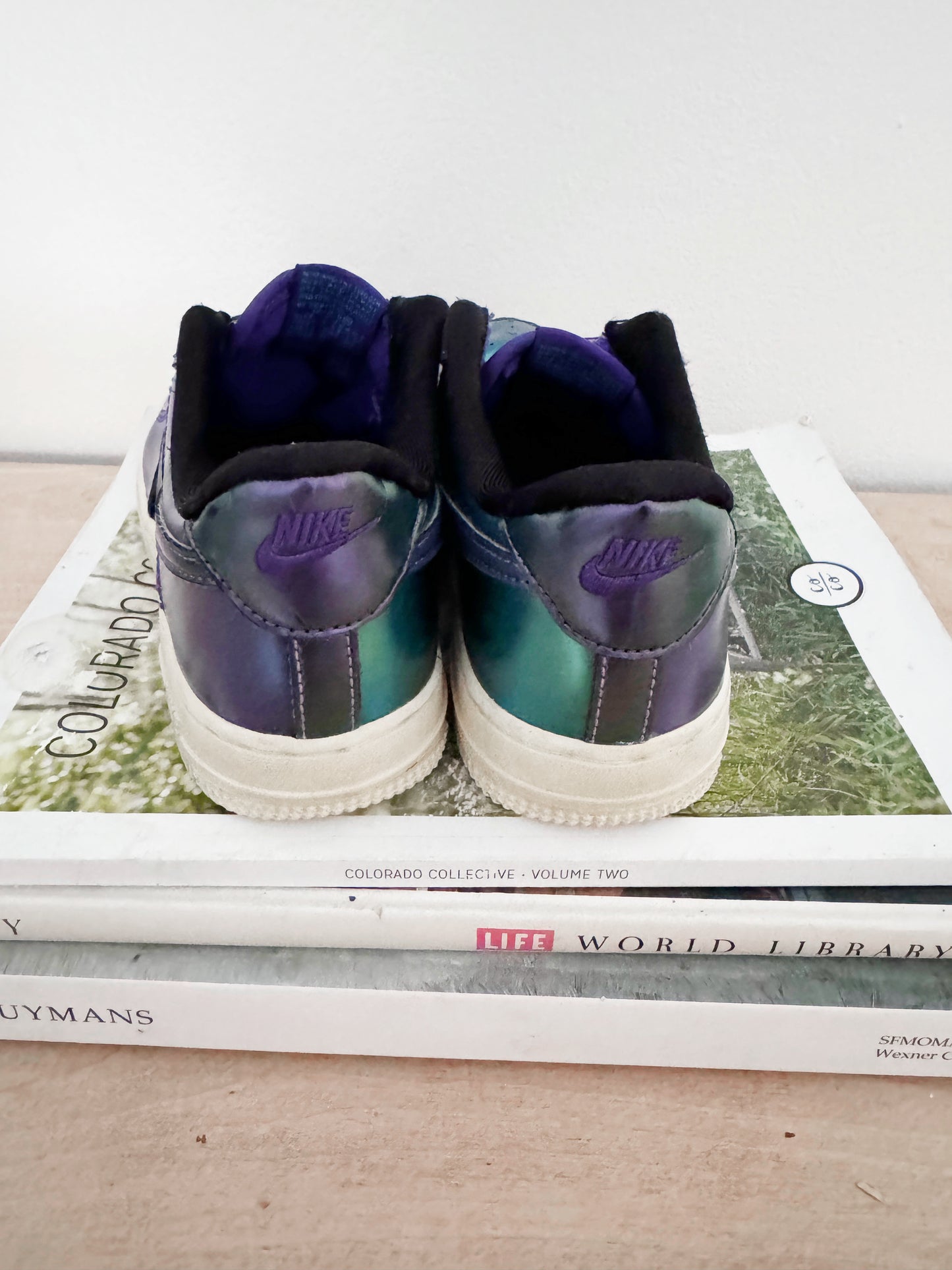 3Y | purple Neptune Nike Air Force ones