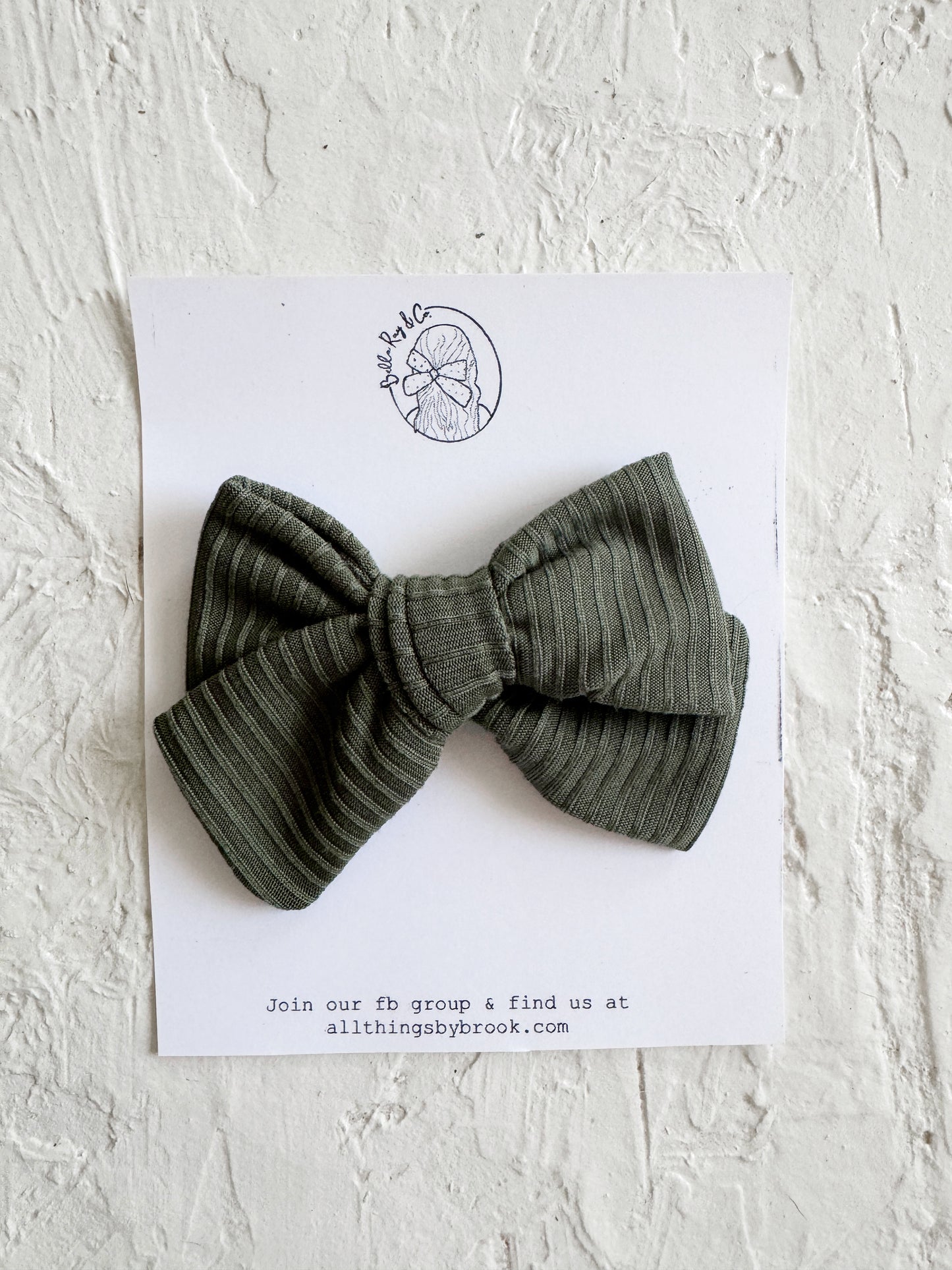 Green rib pinwheel