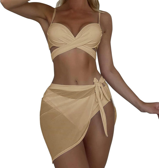 Small | beige bikini set