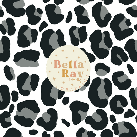 Grey Leopard Print