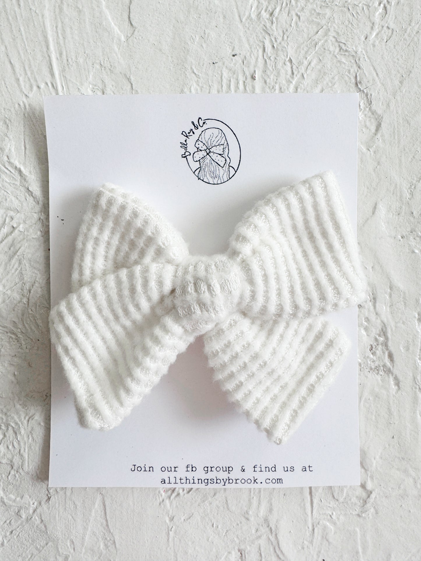 White sweater pinwheel