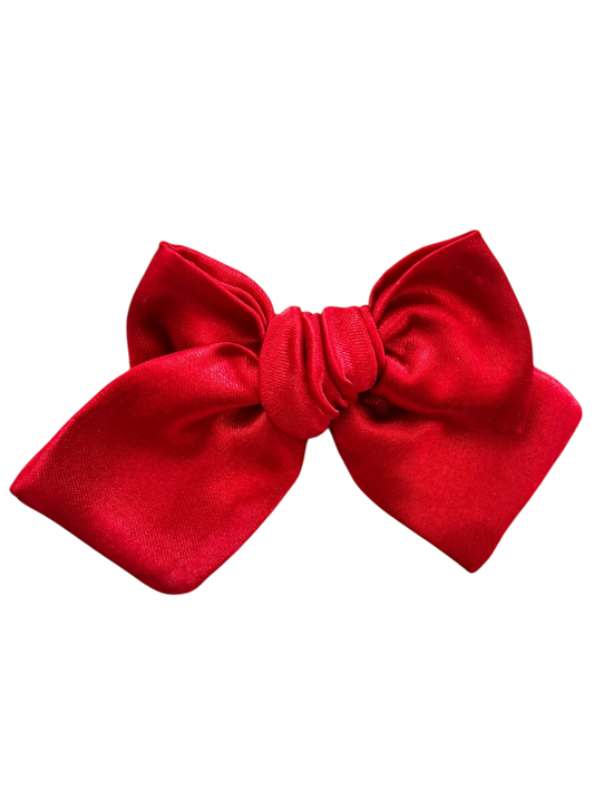 Red satin pinwheel