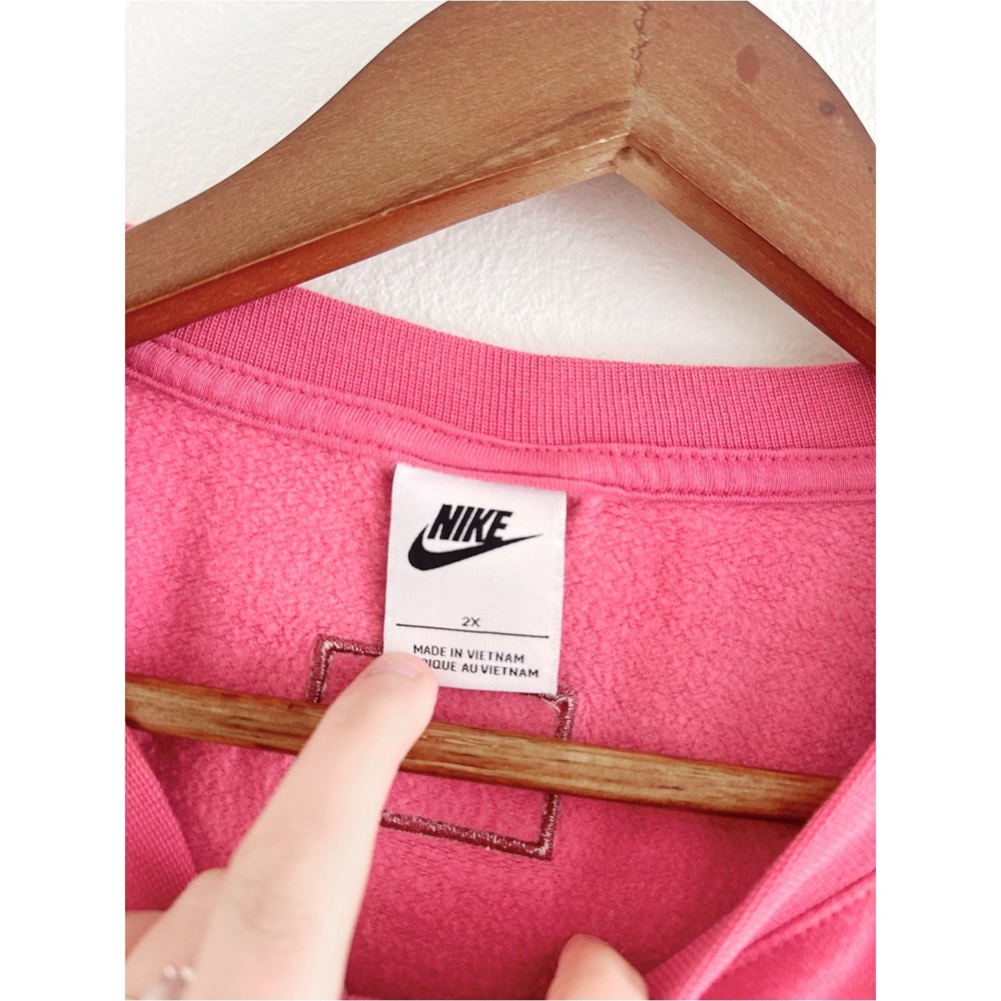 Nike Pink Logo Crewneck Sweatshirt 2X
