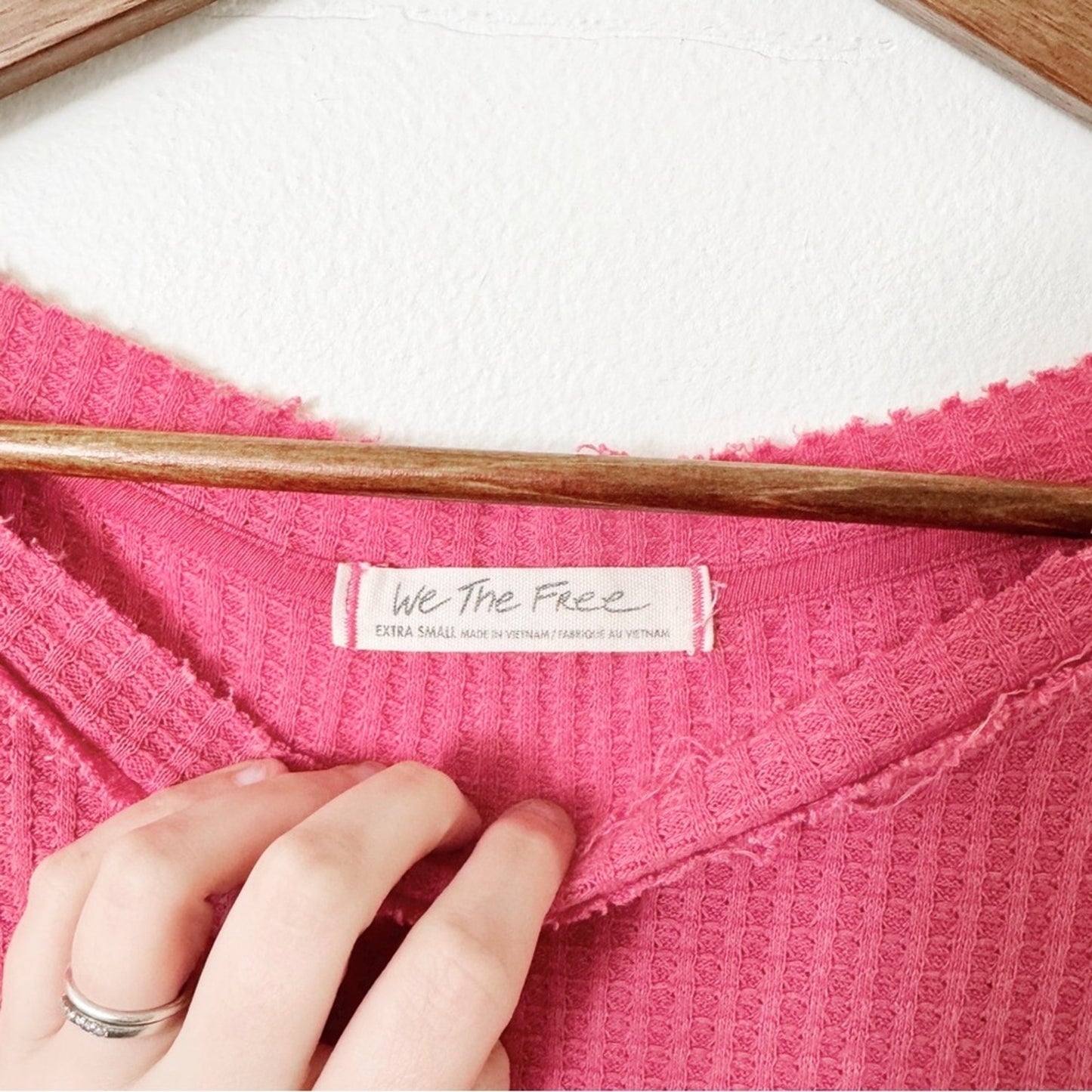 Pink Asymmetrical free people top XS