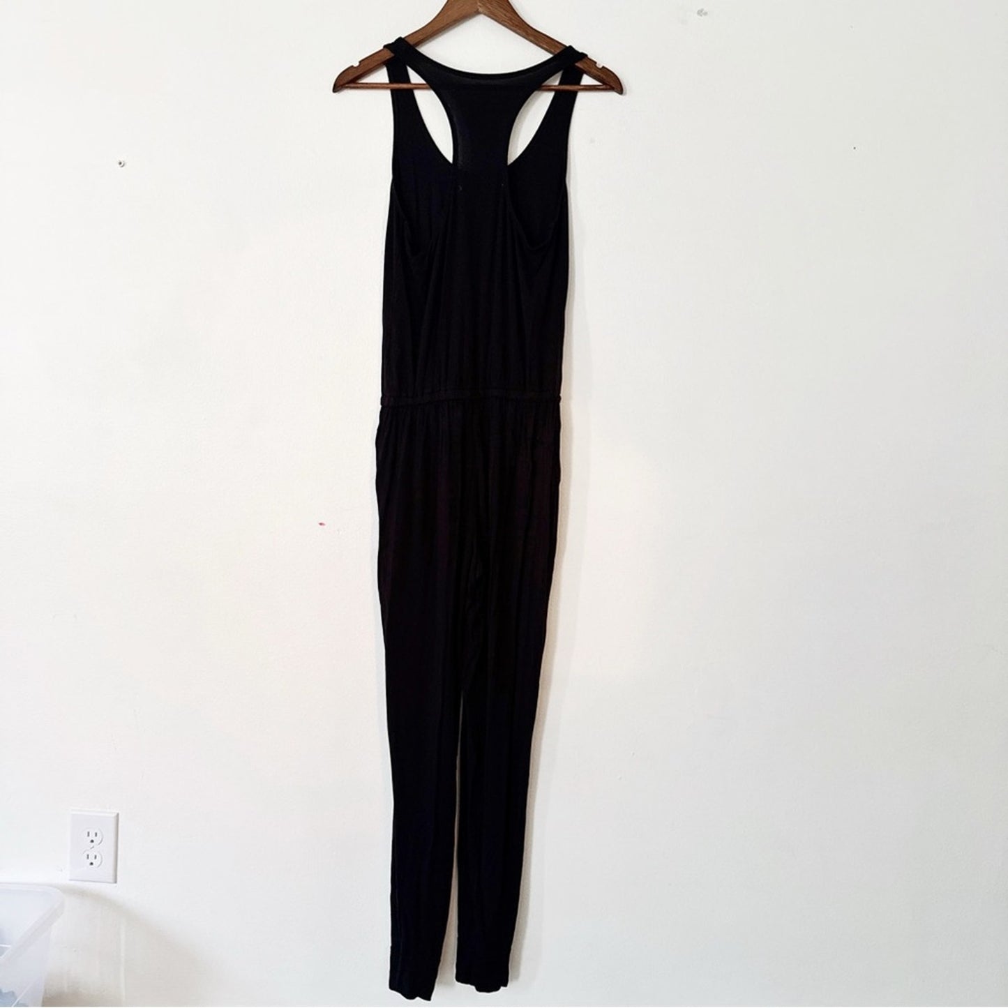 Aerie Black Sleeveless Jumpsuit XS