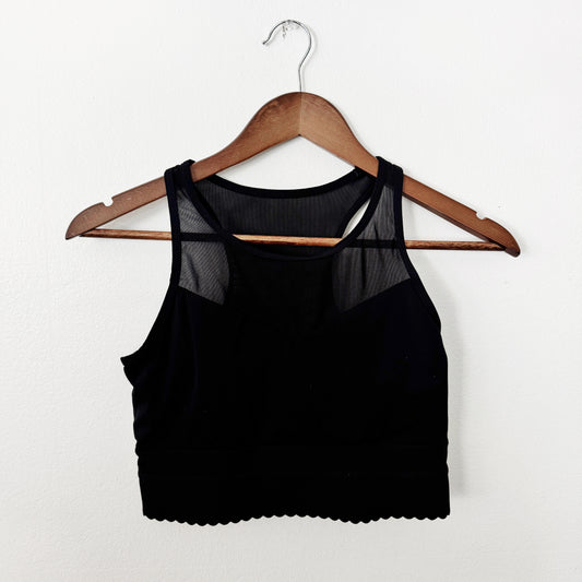 Small | Zyia Black mesh top sports bra