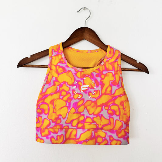 Medium | fabletics orange athletic bra