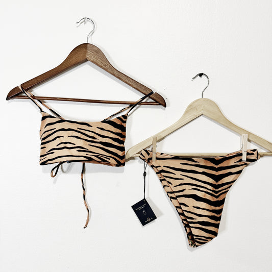 Medium | Tiger print Skatie bikini NWT