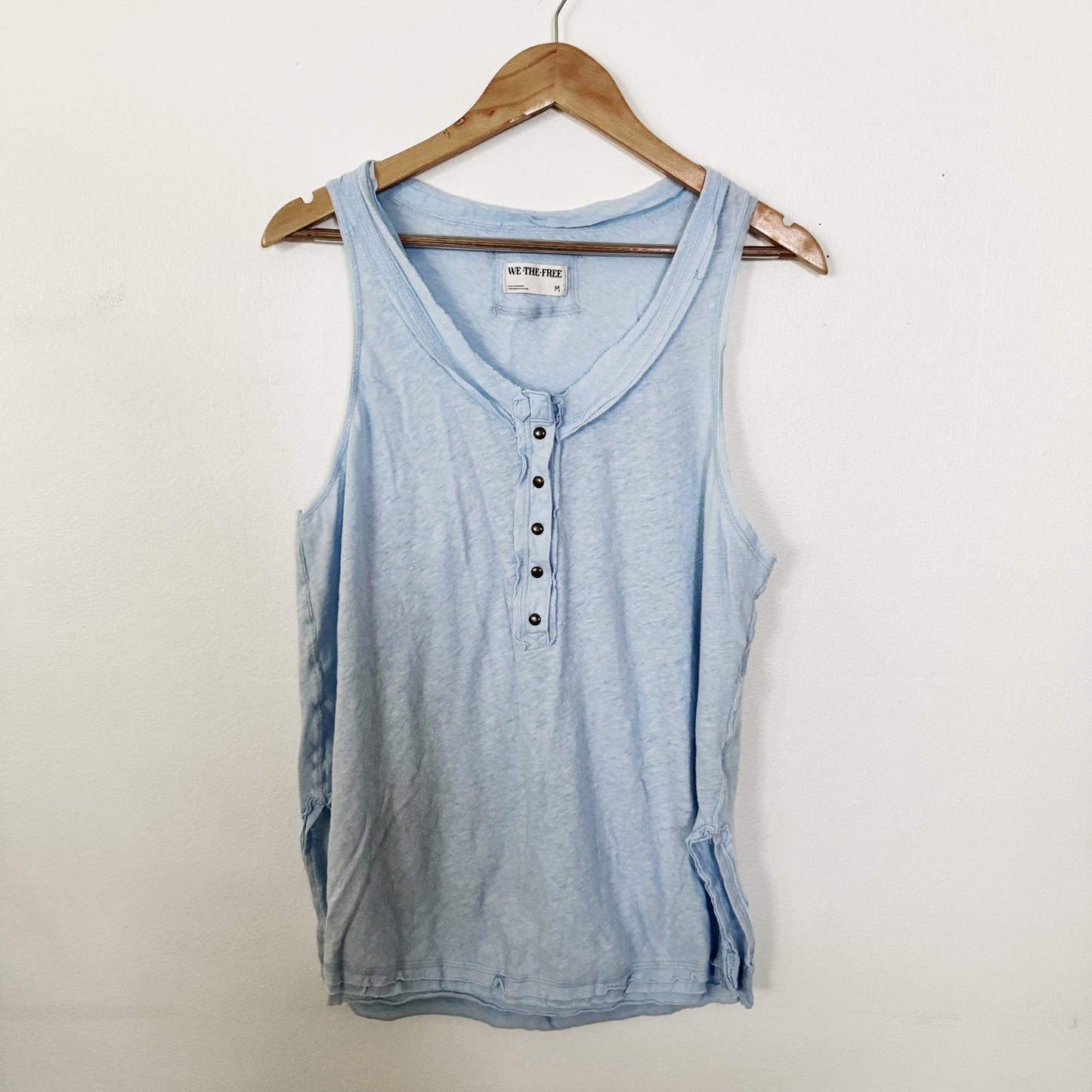 Medium | We the free Blue Henley tank