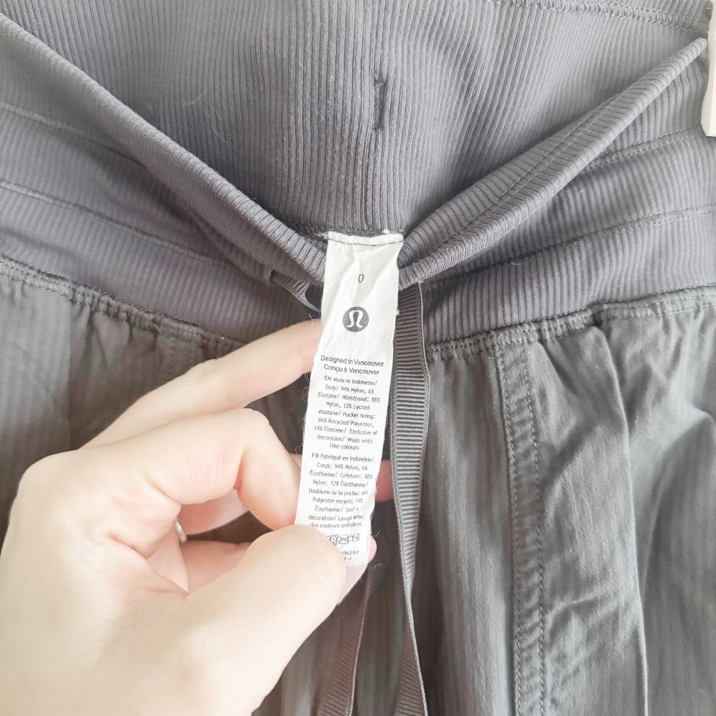 Lululemon grey running pants 0