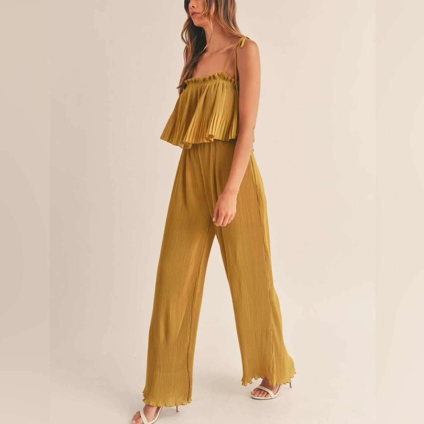 Mable Mustard Yellow Jumpsuit Medium NWT