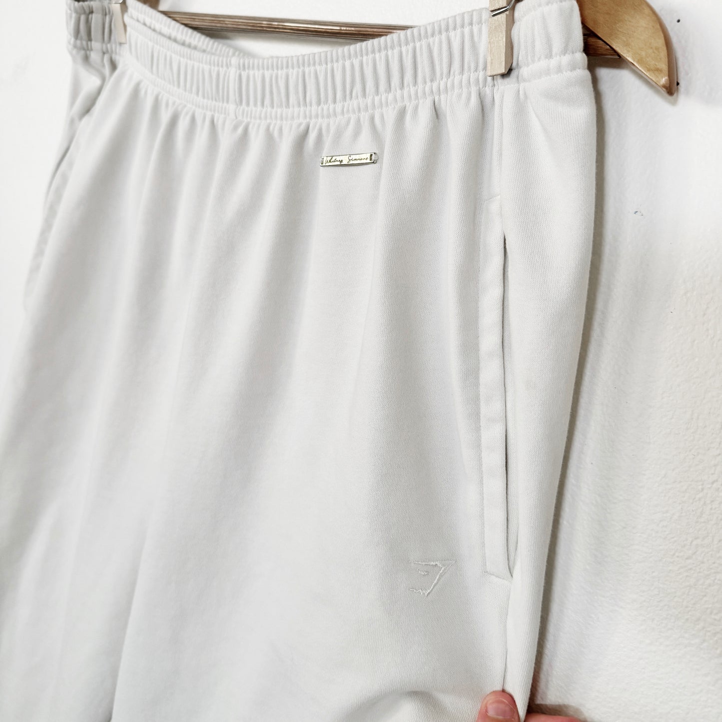 XL | Gymshark x Whitney Simmons Cream jogger sweatpants