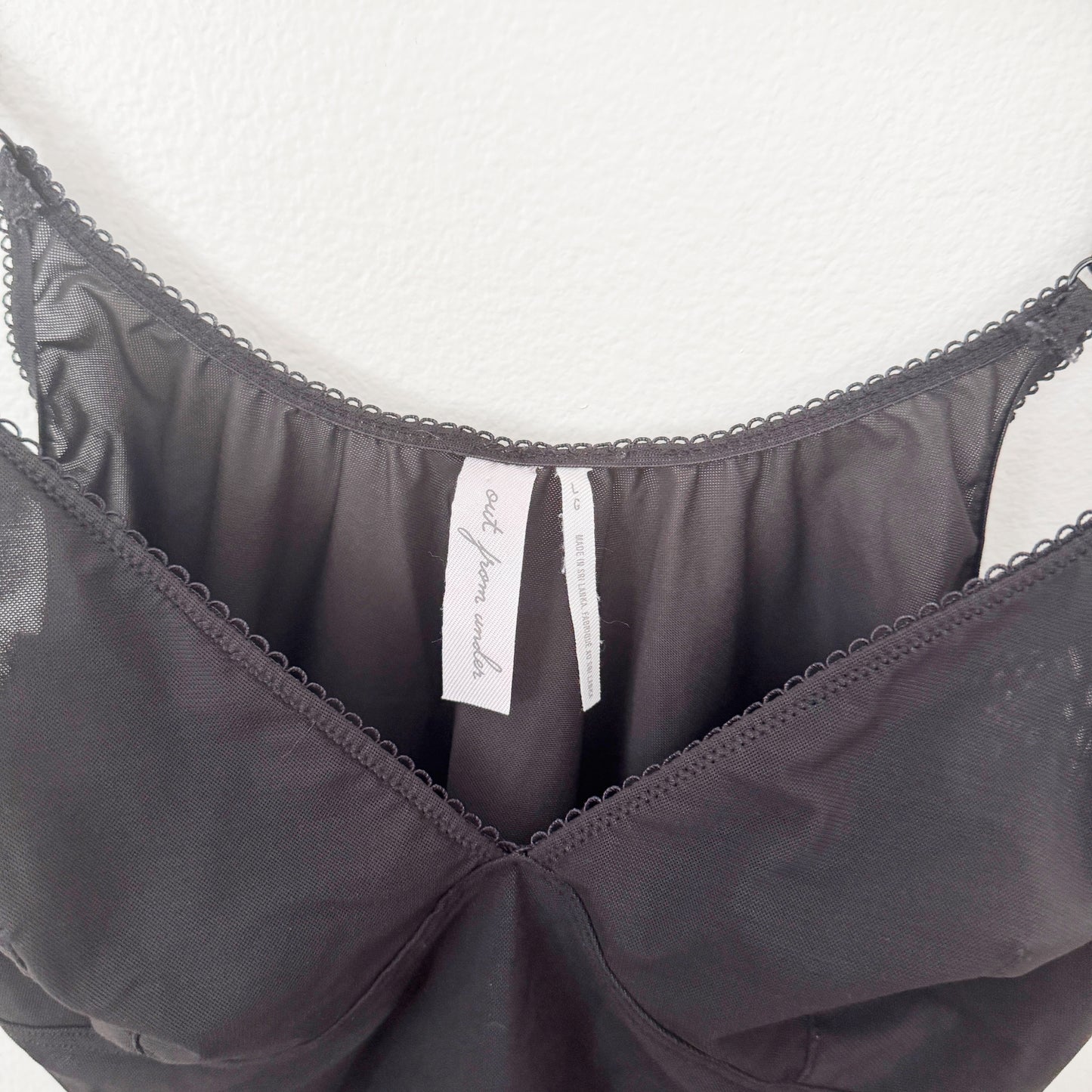 Large | Urban outfitters Black sheer “lingerie” style top