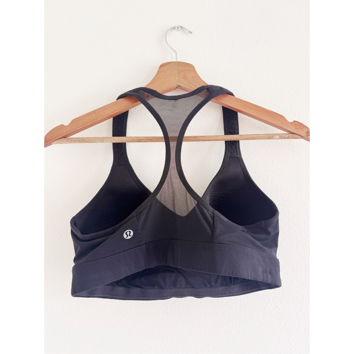 Lululemon Speed Up High Support Black Racerback Sports Bra size 4