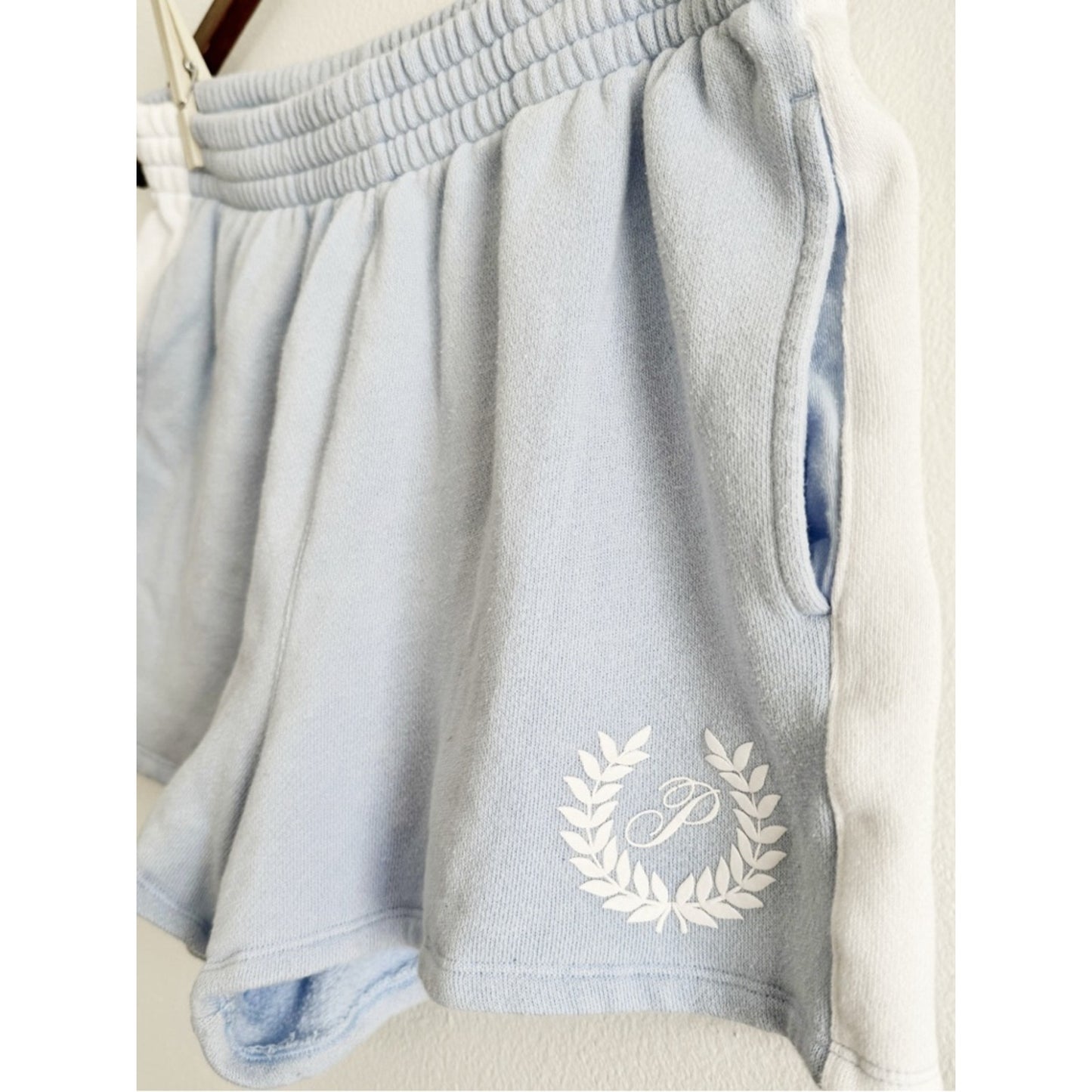 Victoria's Secret PINK Pale Blue Terry Athletic Shorts medium