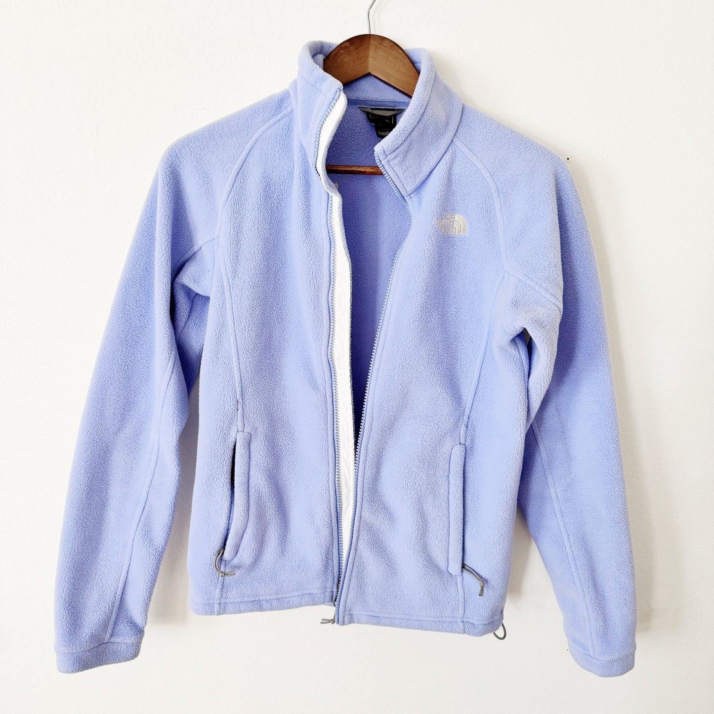 North Face zip up in lavender XS