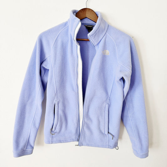 North Face zip up in lavender XS