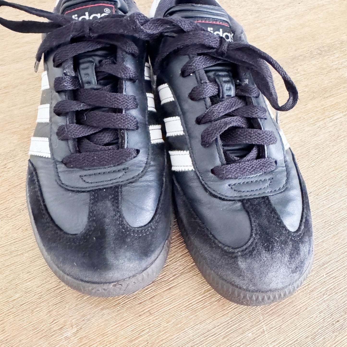 Adidas Samba Black & White Classic Sneakers 4.5 Youth