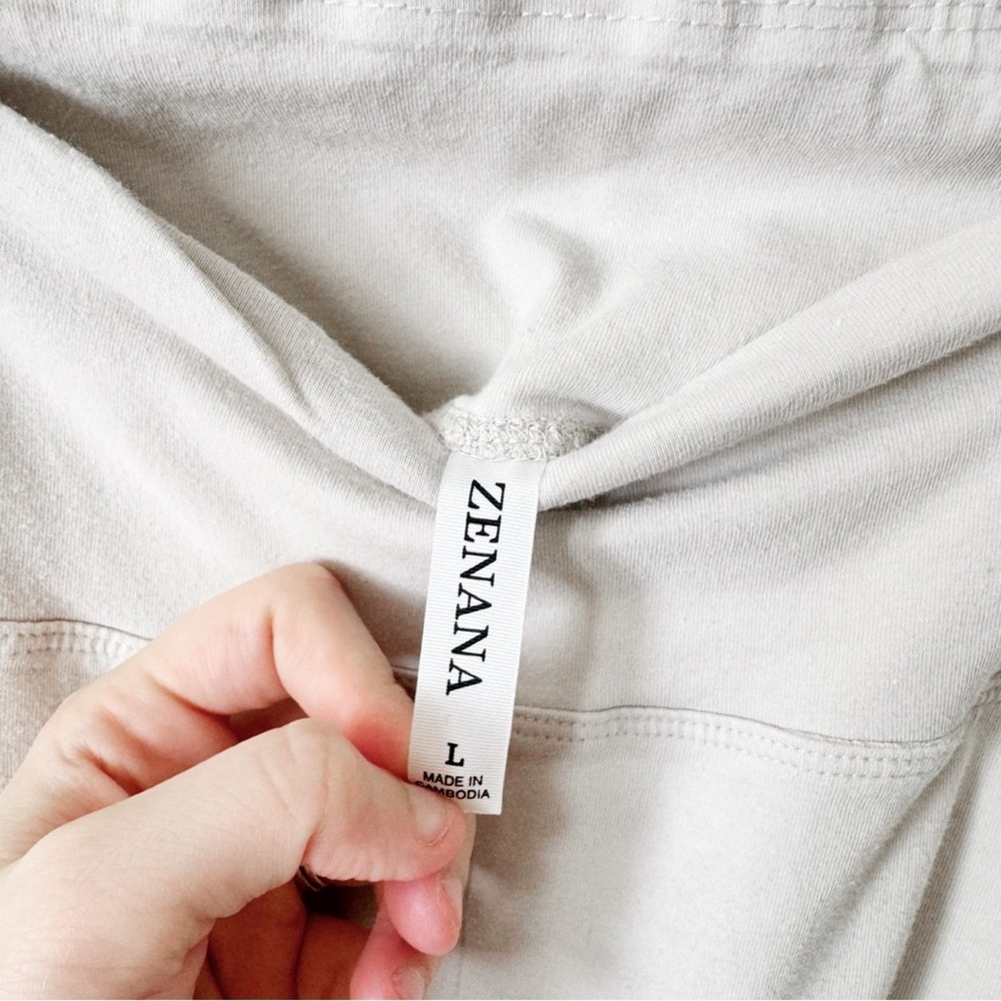 Zenana Stone Stretch Flare Pants large