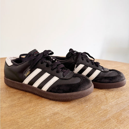Adidas Samba Black & White Classic Sneakers 4.5 Youth