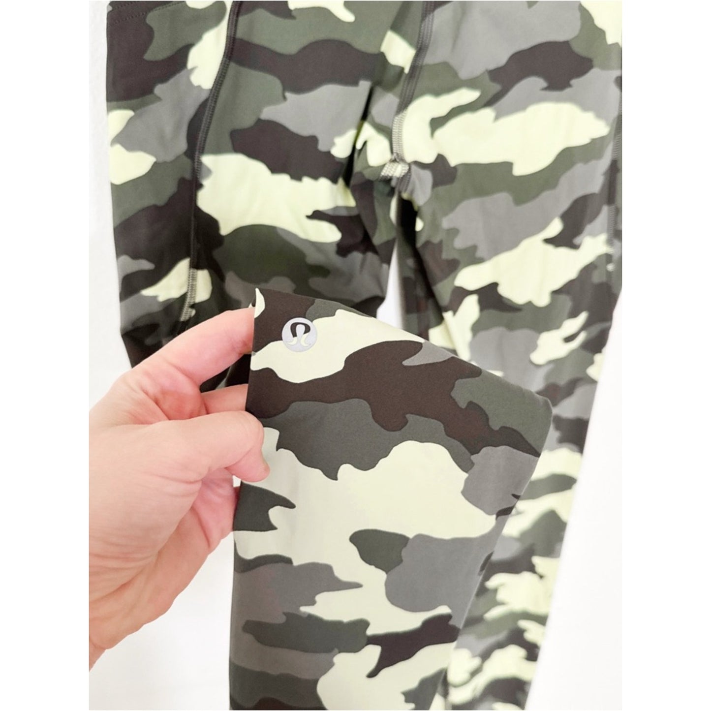 lululemon athletica Green Camouflage Leggings size 4