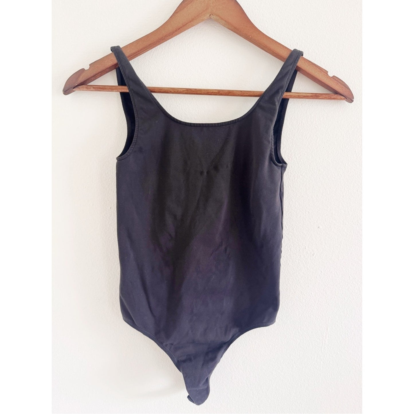SKIMS Black Scoop Neck bodysuit XS