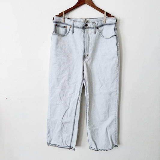 Madewell perfect vintage wide leg crop jean size 32
