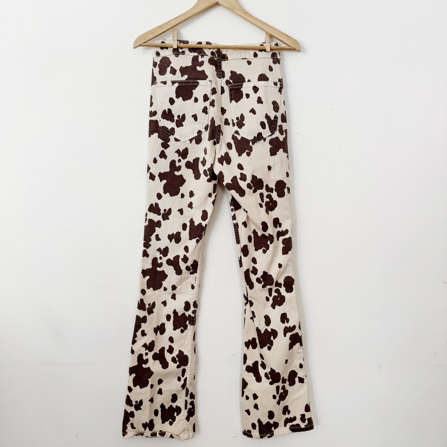6 | Zara cow print flares