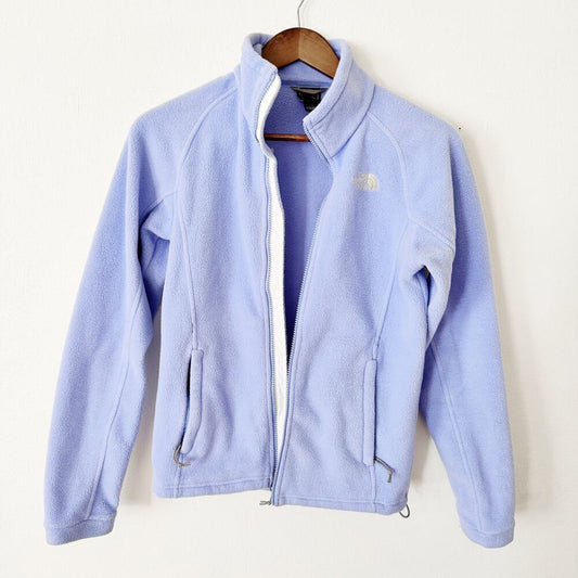 North Face zip up in lavender XS