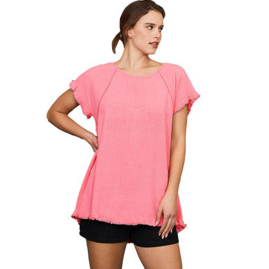 Small | Peachy umgee top