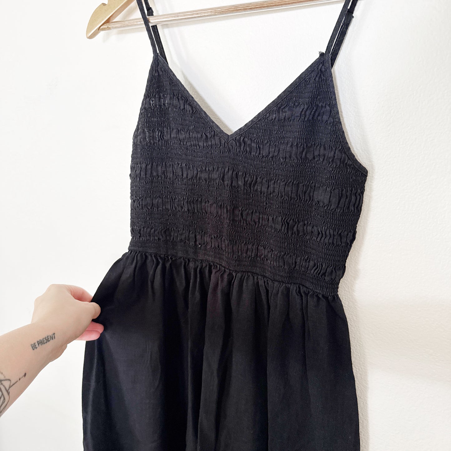 XS | Urban Outfitters Black tank dress midi