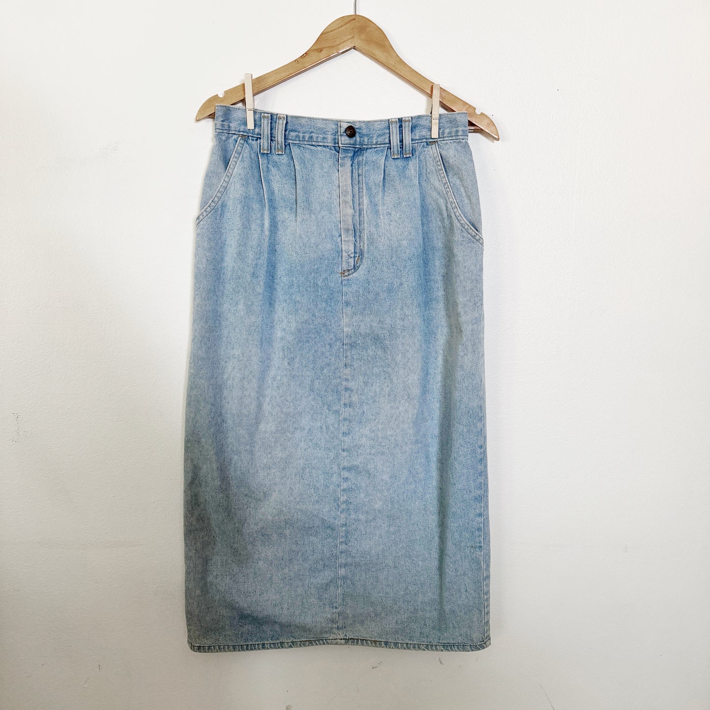 12 | Vintage Vivaldi Denim midi skirt with slit