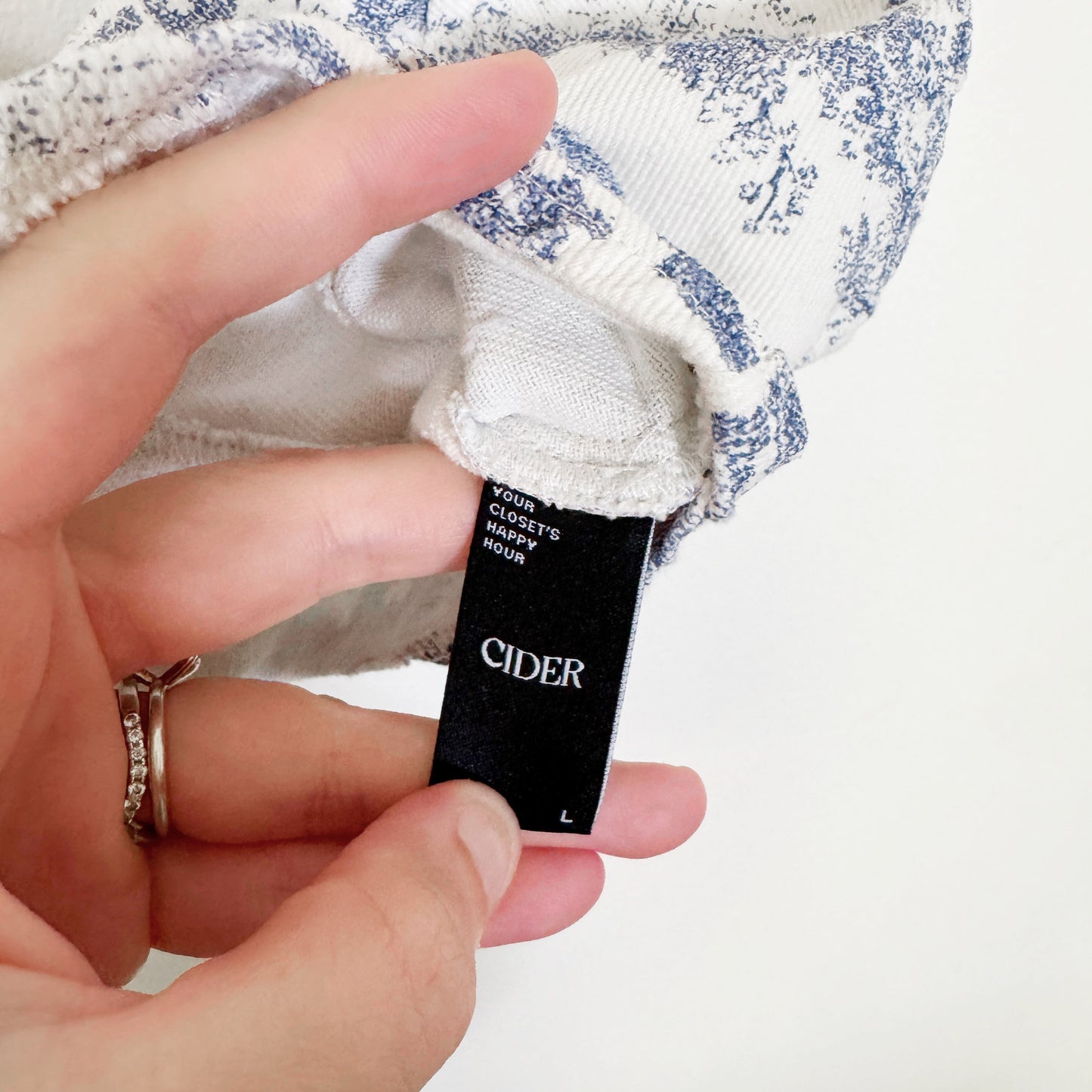 Large | cider Woven crop top lace up