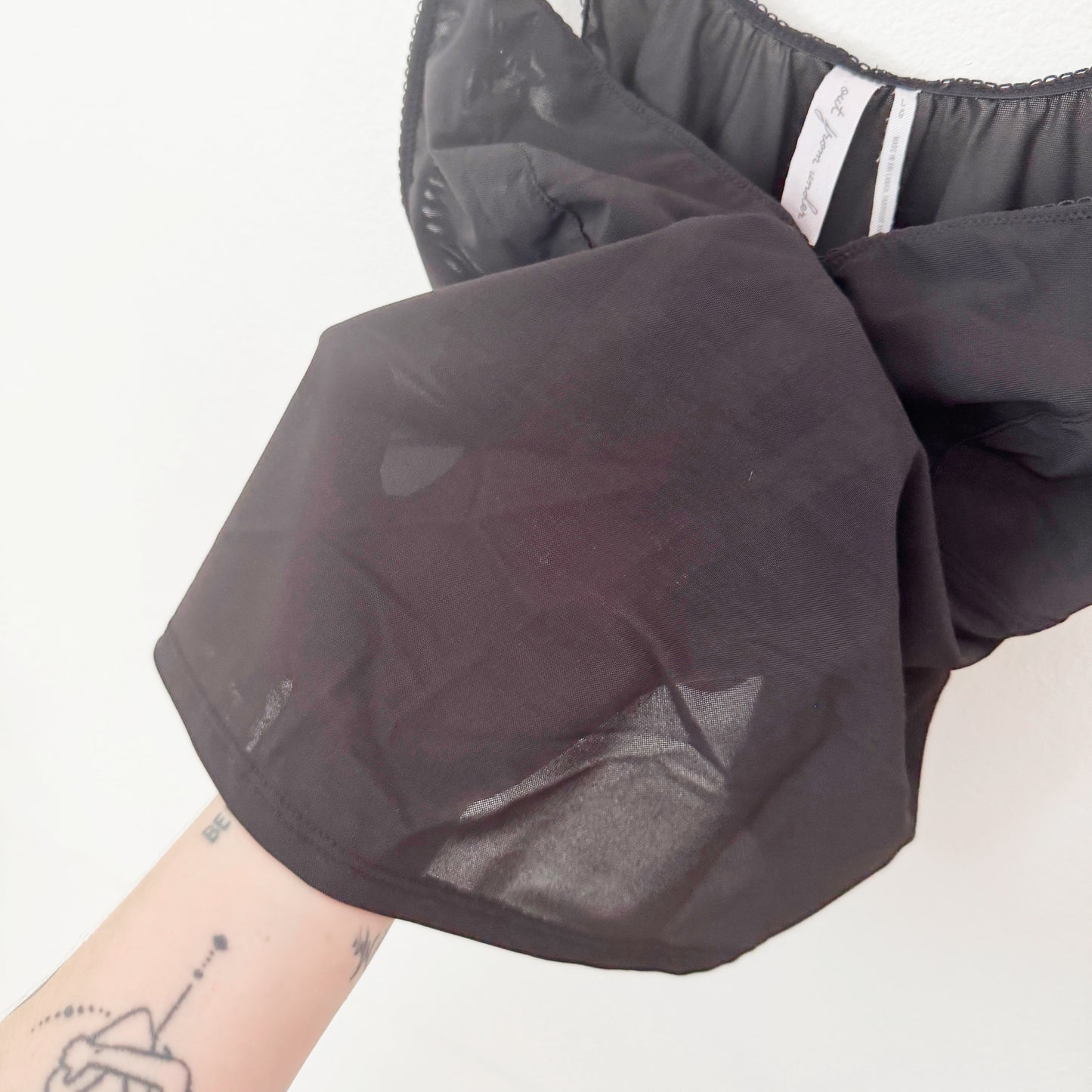 Large | Urban outfitters Black sheer “lingerie” style top