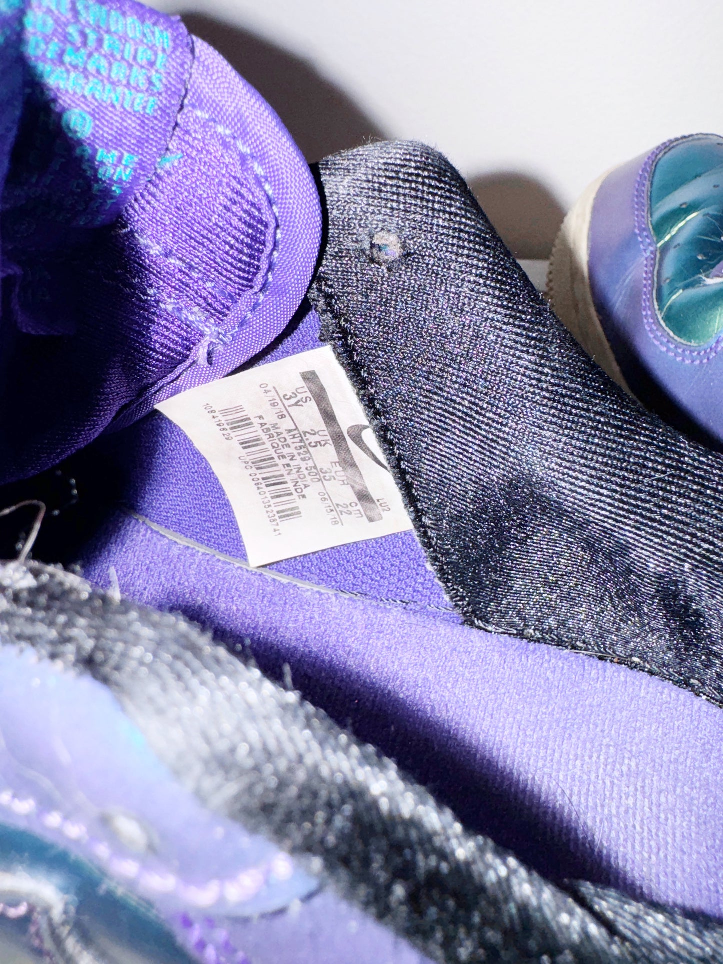3Y | purple Neptune Nike Air Force ones