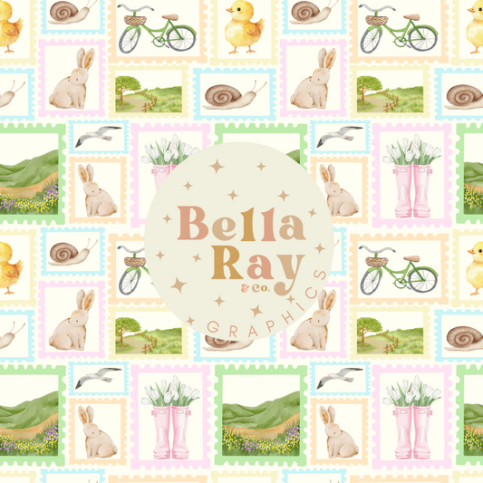 Spring stamps
